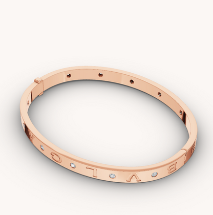 [vivabelle]ZERO 1 PINK GOLD 12 DIAMONDS BRACELET