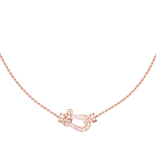 [vivabelle]FORCE 10 PINK GOLD DIAMOND NECKLACE
