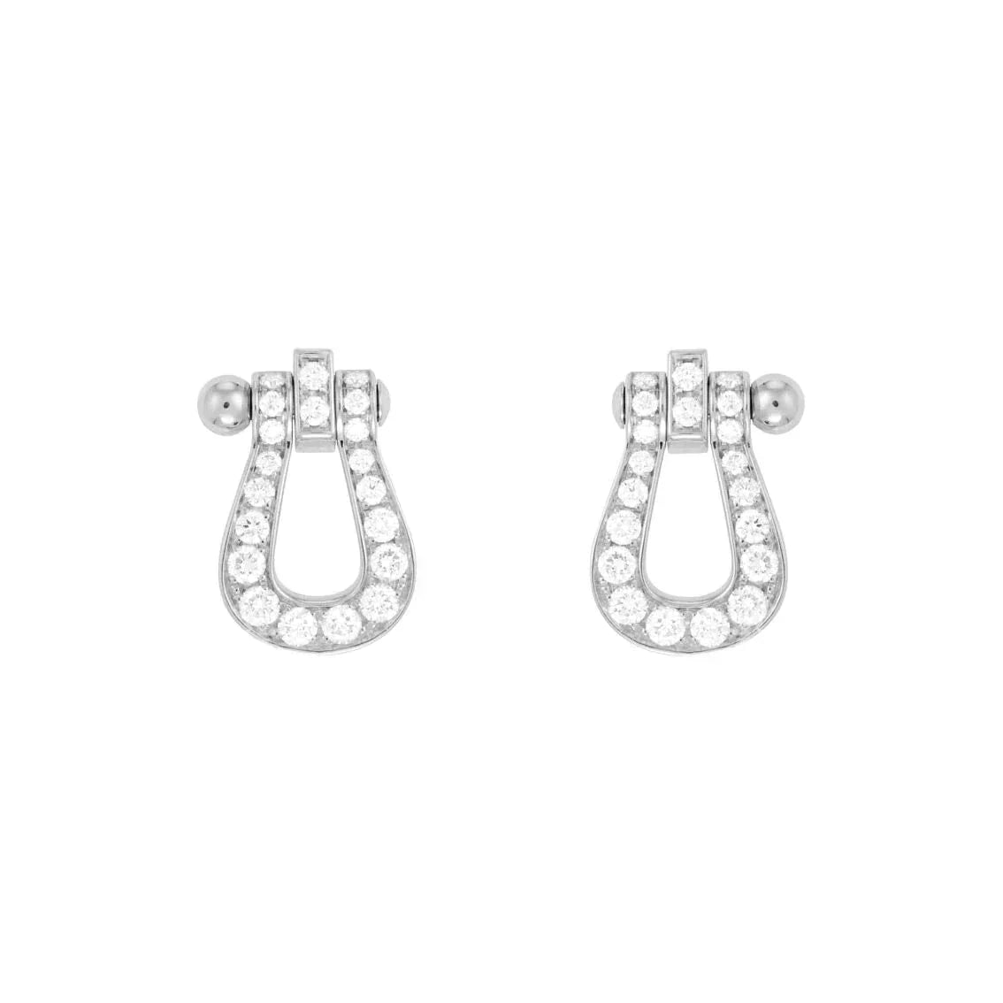 [vivabelle]FORCE 10 FULL DIAMOND STUD EARRINGS MINI MODEL