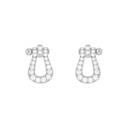 [vivabelle]FORCE 10 FULL DIAMOND STUD EARRINGS MINI MODEL