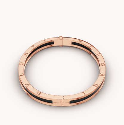 [vivabelle]ZERO 1 PINK GOLD WITH BLACK CERAMIC BRACELET