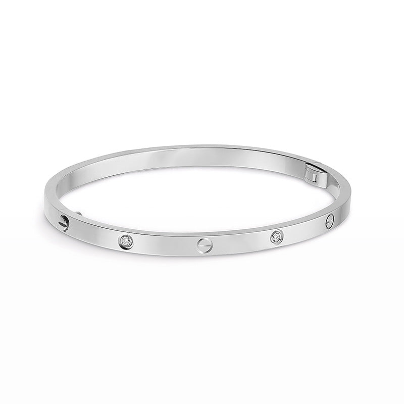 [vivabelle]LOVE BRACELET 3.65MM 6 DIAMONDS