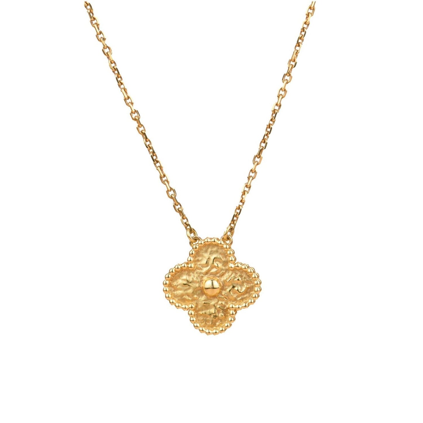 [vivabelle]CLOVER 15MM  BRONZING NECKLACE