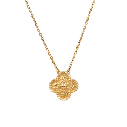 [vivabelle]CLOVER 15MM  BRONZING NECKLACE