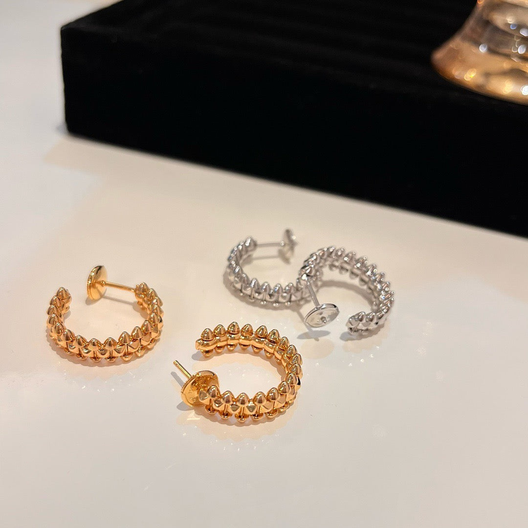 [vivabelle]CLASH SMALL HOOP EARRINGS