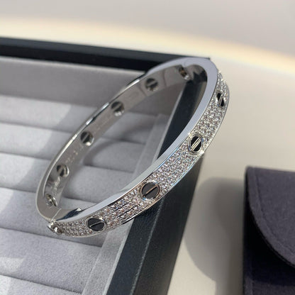 [vivabelle]LOVE BRACELET 6.1MM DIAMOND-PAVED CERAMIC