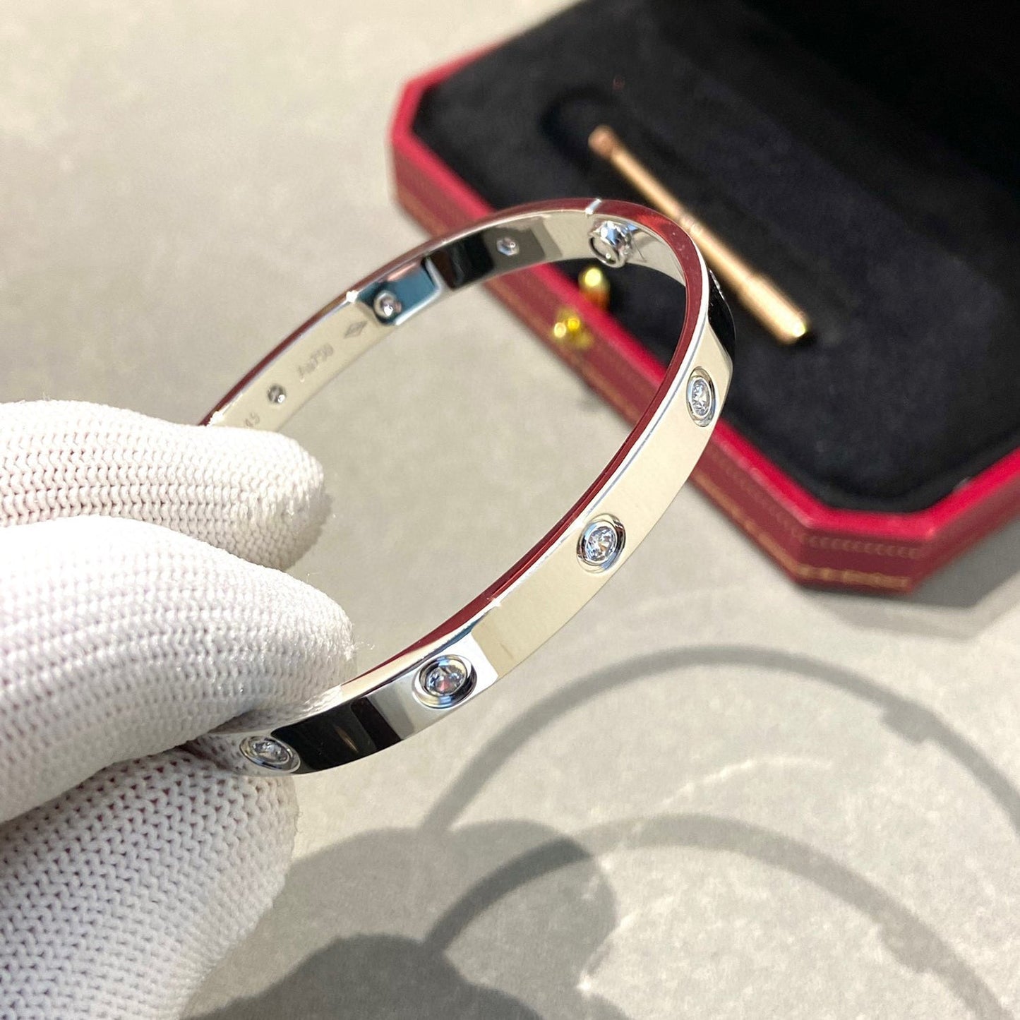 [vivabelle]LOVE BRACELET 6.1MM 10 DIAMONDS