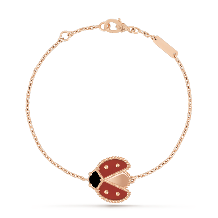 [vivabelle]LUCKY SPRING 1 MOTIF PINK GOLD BRACELET