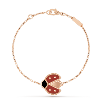 [vivabelle]LUCKY SPRING 1 MOTIF PINK GOLD BRACELET