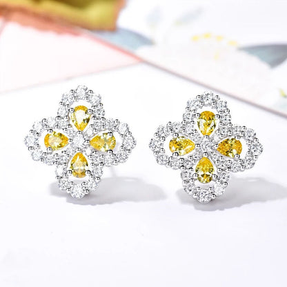 [vivabelle]LOOP EARRINGS FULL MOTIF DIAMOND 16MM