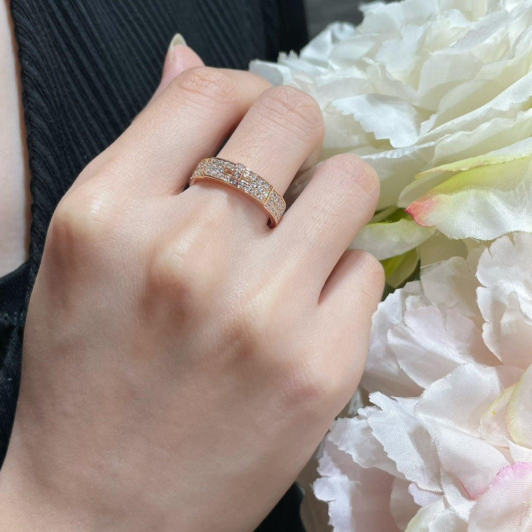 [vivabelle]KELLY PINK GOLD DIAMOND RING