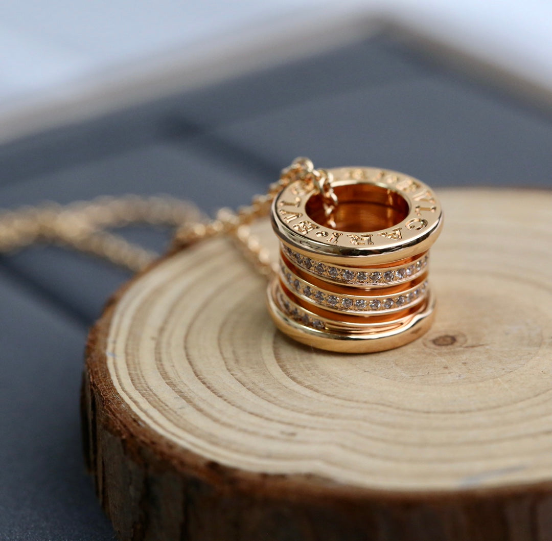 [vivabelle]ZERO 1 PINK GOLD DIAMOND NECKLACE