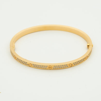 [vivabelle]LOVE BRACELET 3.65MM DIAMOND-PAVED