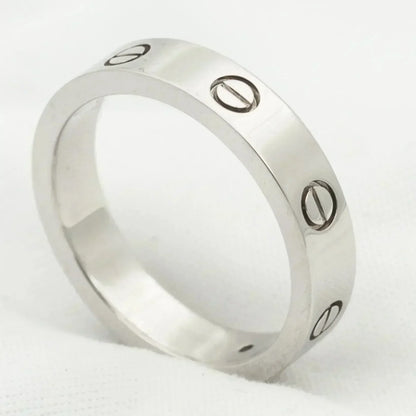 [vivabelle]LOVE RING 4MM 1 DIAMOND SILVER