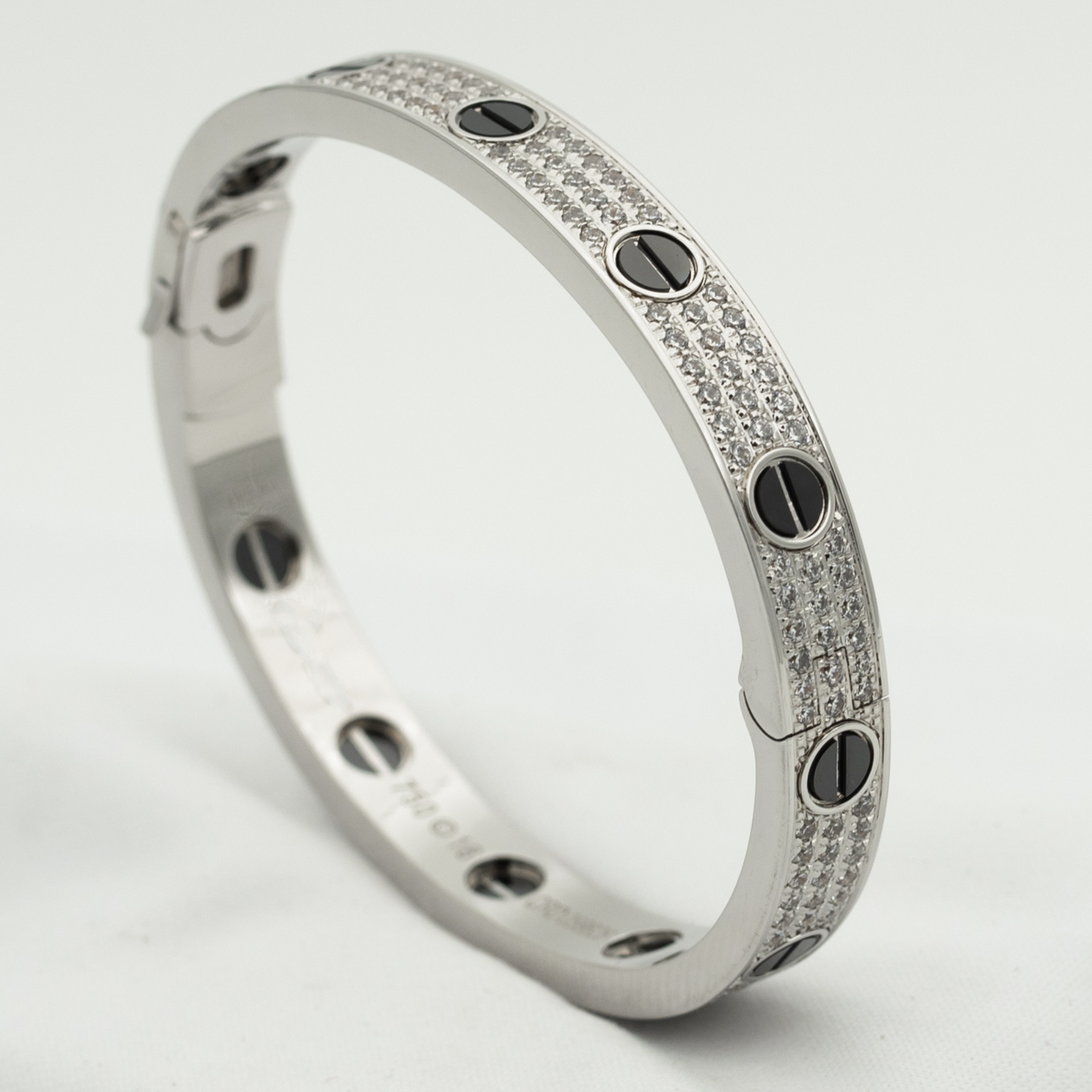 [vivabelle]LOVE BRACELET 6.1MM DIAMOND-PAVED CERAMIC