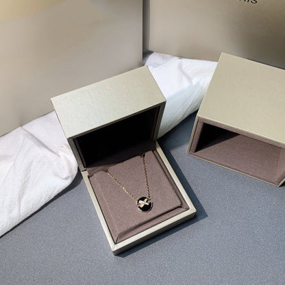 [vivabelle]JEUX DE PINK GOLD DIAMOND NECKLACE