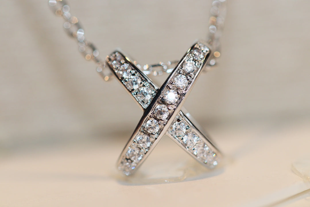 [vivabelle]JEUX DE DIAMOND NECKLACE