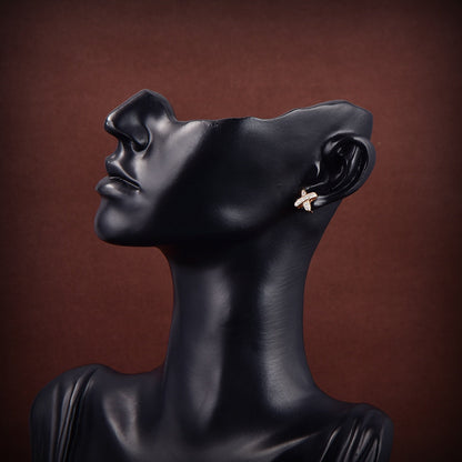 [vivabelle]JEUX DE GOLD DIAMOND EARRINGS