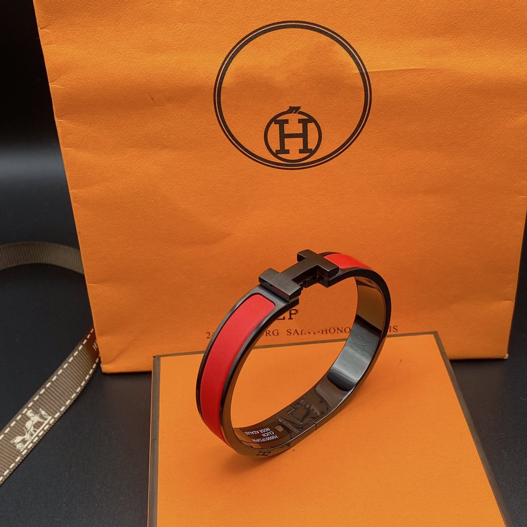 [vivabelle]CLIC HM SO BLACK RED BRACELET