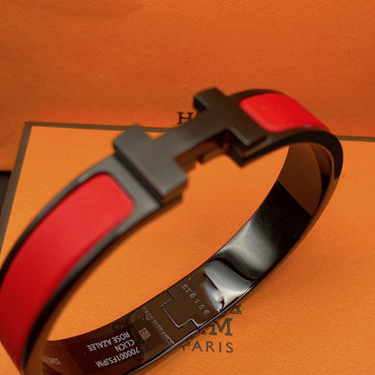 [vivabelle]CLIC HM SO BLACK RED BRACELET