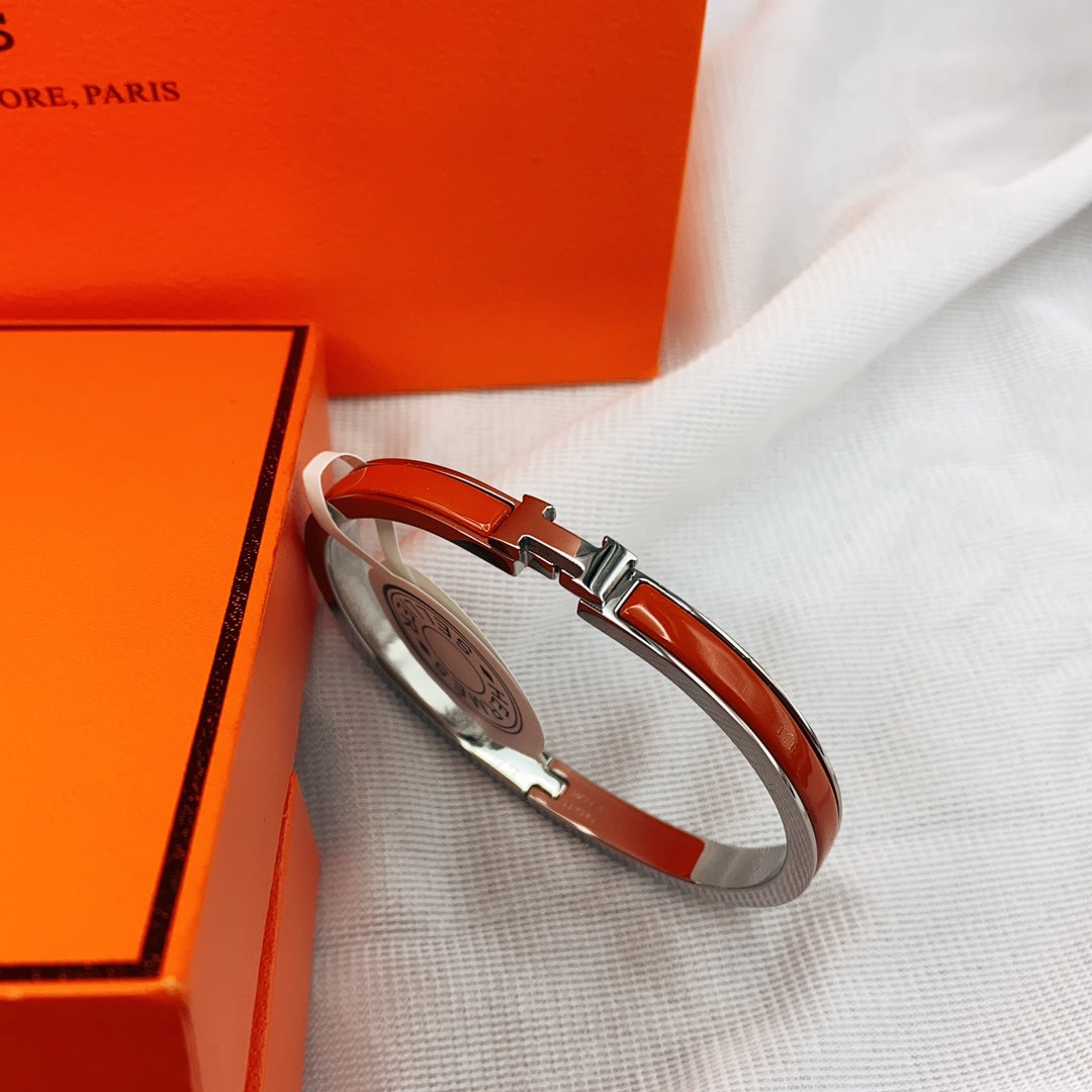 [vivabelle]CLASSIC HM CLIC RED 8MM ENAMEL BRACELET