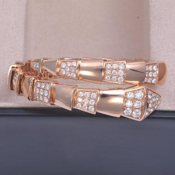 [vivabelle]SERPENTI BRACELET PINK GOLD DIAMOND