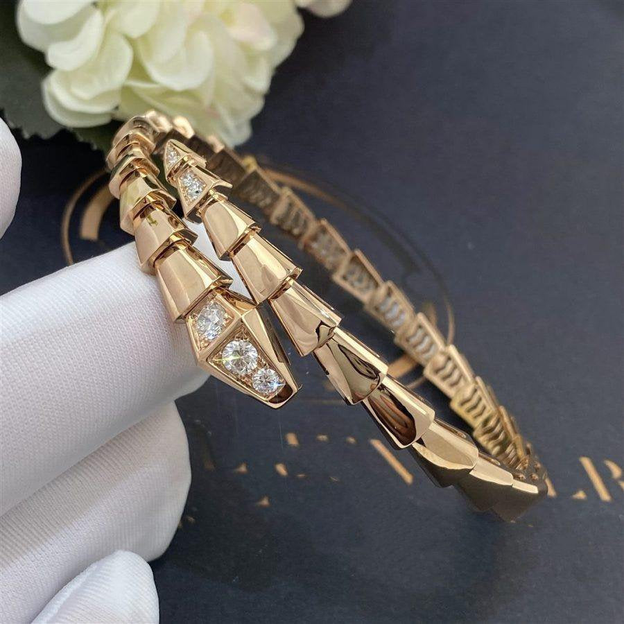 [vivabelle]SERPENTI BRACELET DIAMONDS PINK GOLD