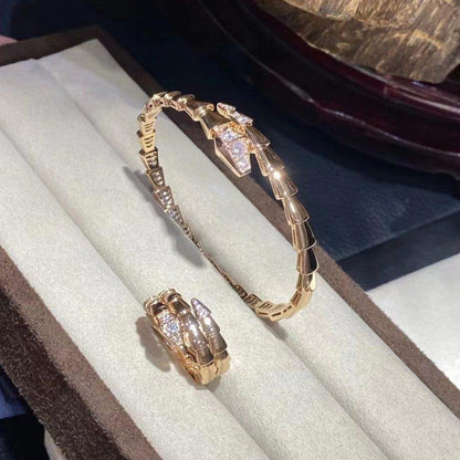 [vivabelle]SERPENTI BRACELET DIAMONDS PINK GOLD