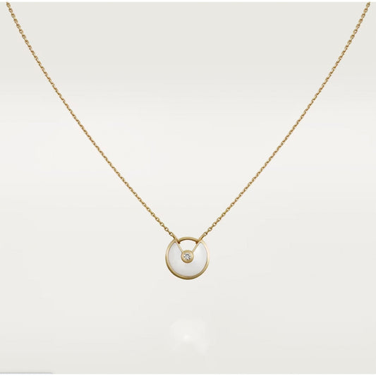 [vivabelle]AMULETTE ROSE GOLD MOP NECKLACE