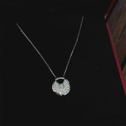 [vivabelle]AMULETTE SILVER FULL DIAMOND NECKLACE