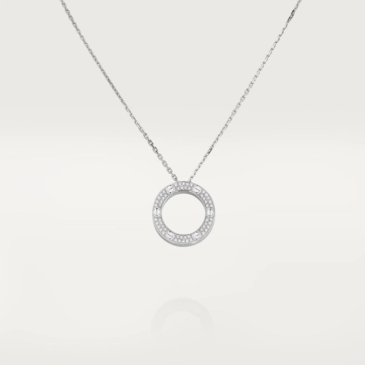 [vivabelle]LOVE NECKLACE ADJUSTABLE SILVER
