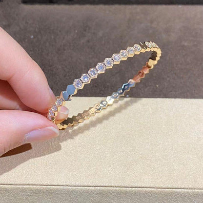 [vivabelle]BEE LOVE GOLD BRACELET FULL DIAMOND