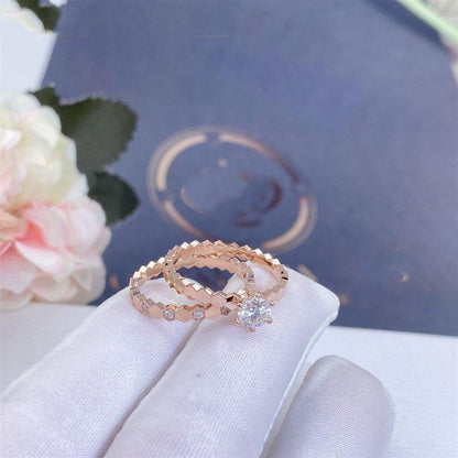 [vivabelle]BEE LOVE RING PINK GOLD 1 DIAMOND