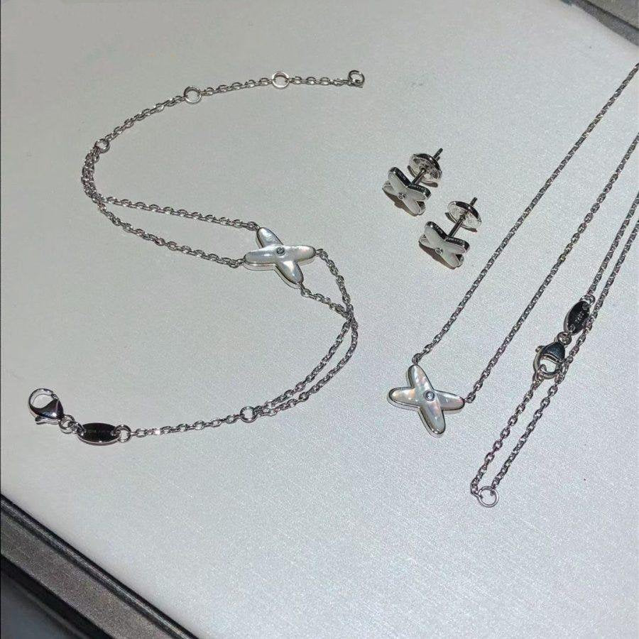 [vivabelle]JEUX BRACELET WHITE MOP SILVER 1 DIAMOND