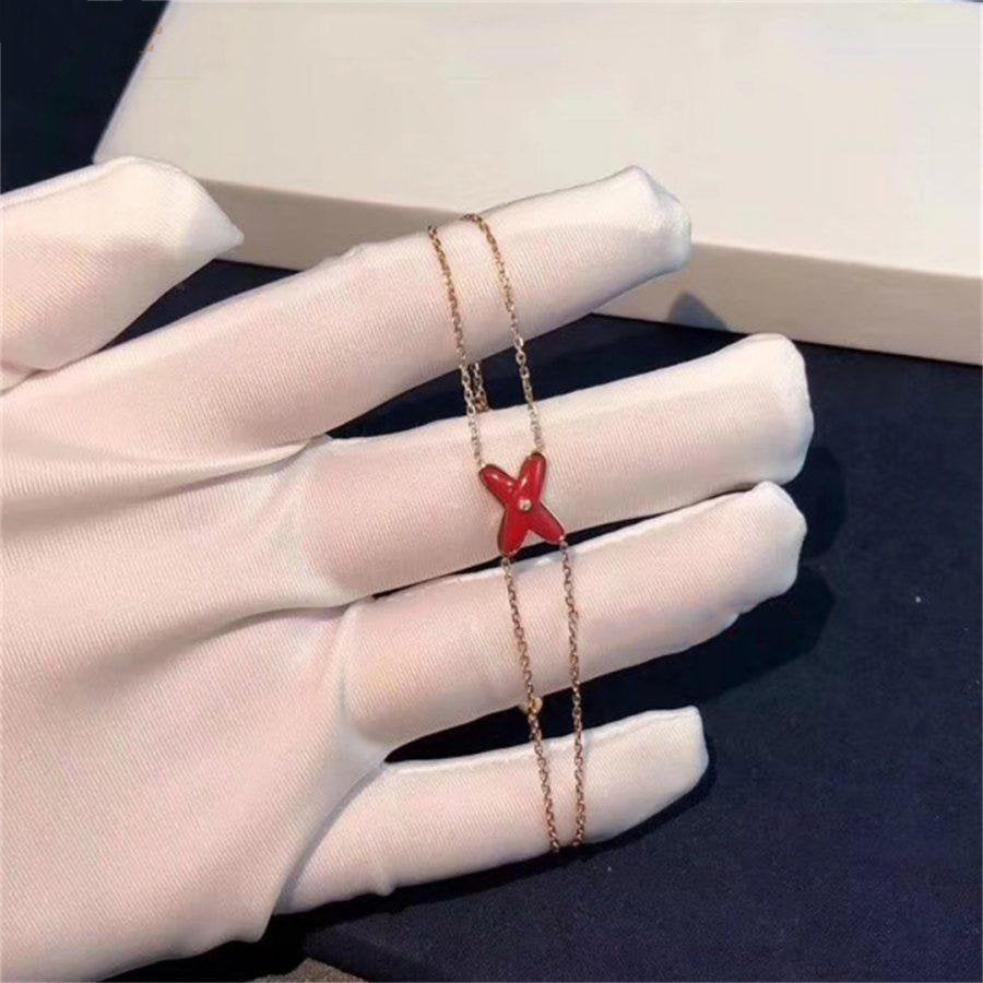 [vivabelle]JEUX BRACELET CARNELIAN PINK GOLD 1 DIAMOND