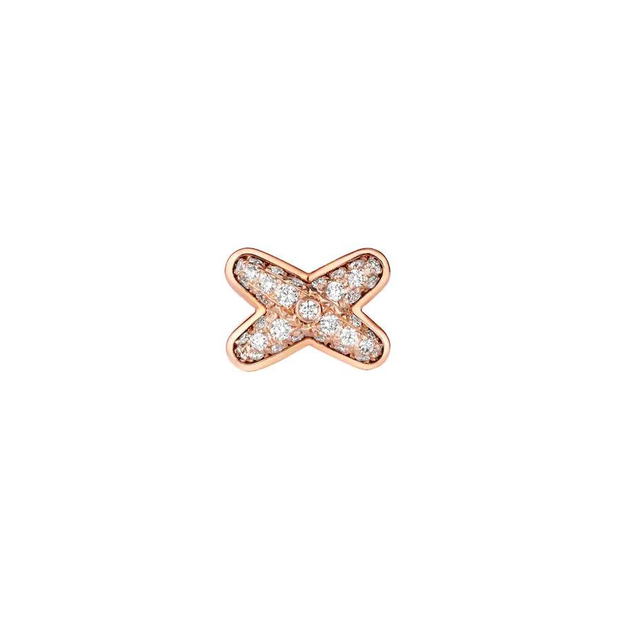 [vivabelle]JEUX DE PINK GOLD DIAMOND EARRINGS