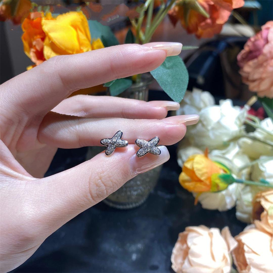 [vivabelle]JEUX DE SILVER DIAMOND EARRINGS