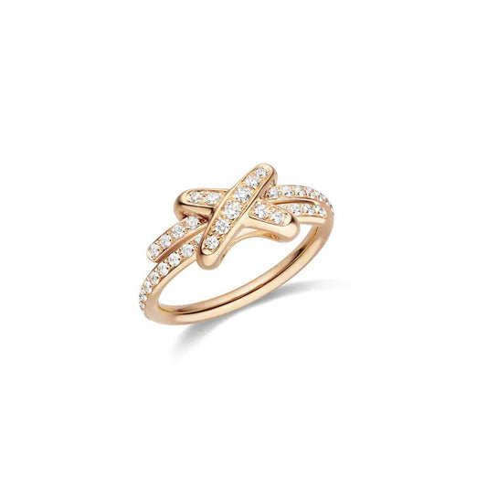 [vivabelle]JEUX DE RING PINK GOLD DIAMOND