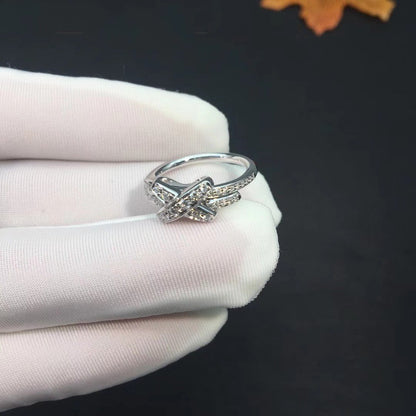 [vivabelle]JEUX DE SILVER DIAMOND RING