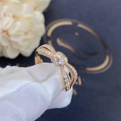 [vivabelle]LIENS PINK GOLD DIAMOND RING