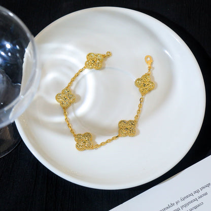 [vivabelle]CLOVER 5 MOTIFS BRONZING BRACELET