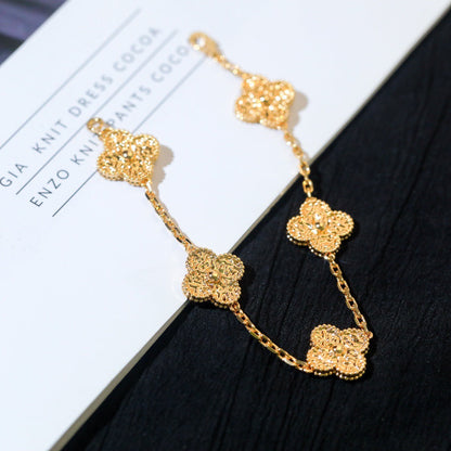 [vivabelle]CLOVER 5 MOTIFS BRONZING BRACELET