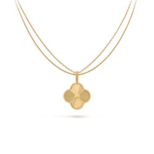 [vivabelle]CLOVER 25MM PEDANT NECKLACE GOLD