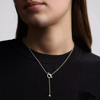[vivabelle]FINESSE SILVER DIAMOND NECKLACE