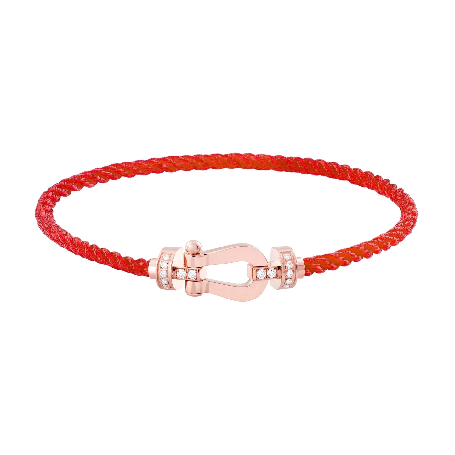 [vivabelle]FORCE 10 HALF DIAMOND PINK GOLD RED CORDERI LARGE AND MEDIUM MODEL