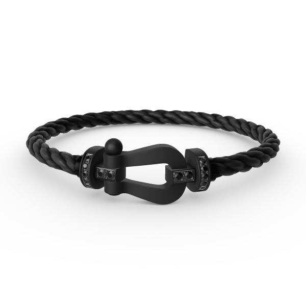 [vivabelle]FORCE LARGE SERIES HORSESHOE BLACK SAMURAI BRACELET