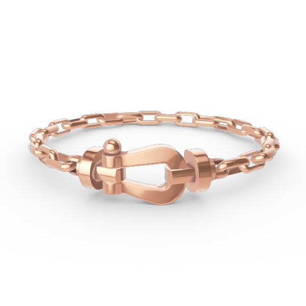 [vivabelle]FORCE LARGE HORSESHOE CLASP  METAL BRACELET