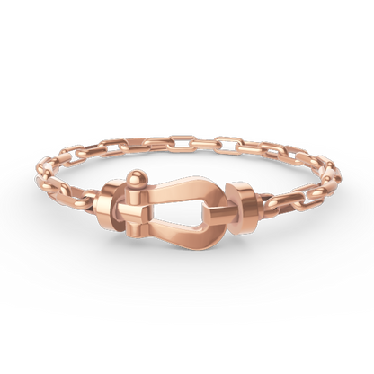 [vivabelle]FORCE LARGE HORSESHOE CLASP  METAL BRACELET