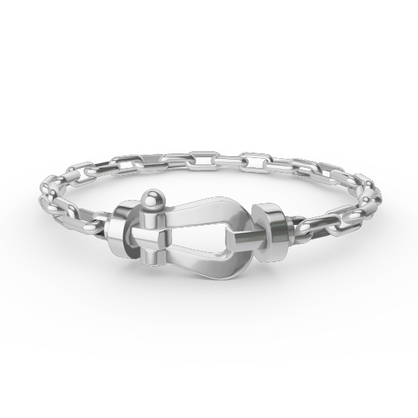 [vivabelle]FORCE LARGE HORSESHOE CLASP  METAL BRACELET