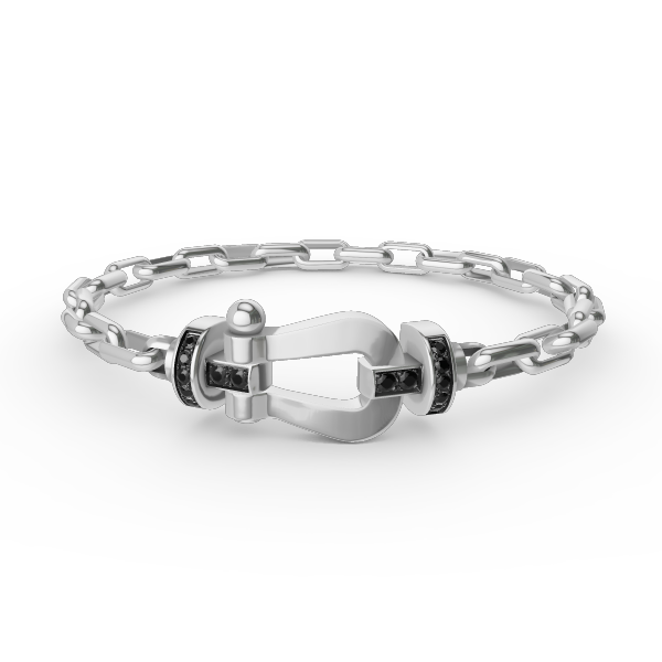 [vivabelle]FORCE LARGE HORSESHOE CLASP  METAL BRACELET